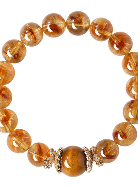 天然黄塔晶手串虎眼石手链