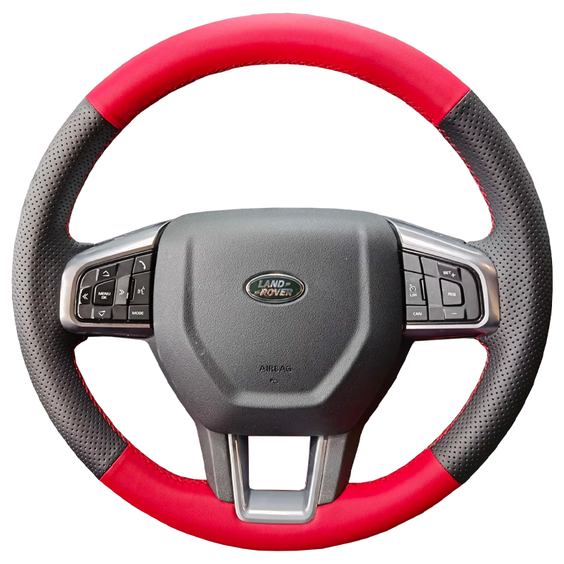 适用于16-19款路虎发现神行方向盘套真皮把套手缝专用内饰全包款