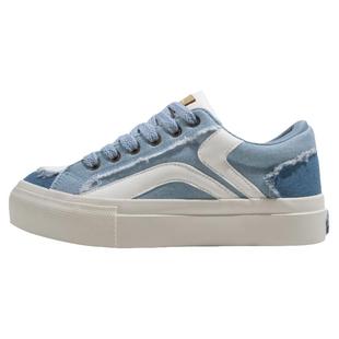 鮀品牛仔蓝板鞋男女款2026春季百搭明星同款痛鞋棉鞋加绒面包鞋子