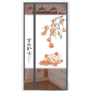 防蚊门帘家用卧室高档磁性自吸纱门魔术贴免打孔自粘隐私门帘防窥