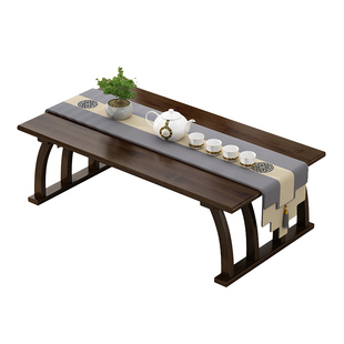 飘窗小桌子榻榻米茶桌实木小茶几炕几家用卧室坐地矮桌炕桌学习桌