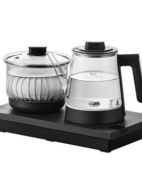 品罗文轩堂康乐全自动底部上水电热水壶泡茶专用嵌入茶台烧水一体