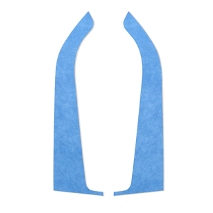 适用福特野马改装Mustang翻毛皮前车门面板防护装饰贴专用内饰贴