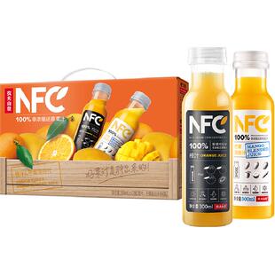 直播专享农夫山泉100%NFC橙汁+芒果汁混合果汁礼盒装