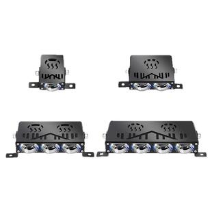 超薄无损加装汽车中网隐藏式格栅强光超亮LED聚光远射激光炮射灯