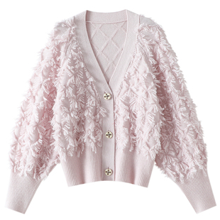 心中的白月光！加厚100%纯山羊绒开衫女毛衣2025秋冬新款宽松外套