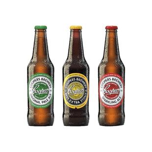 澳大利亚coopers brewery库柏斯爱尔红蓝牌艾尔黄标黑啤酒375ml