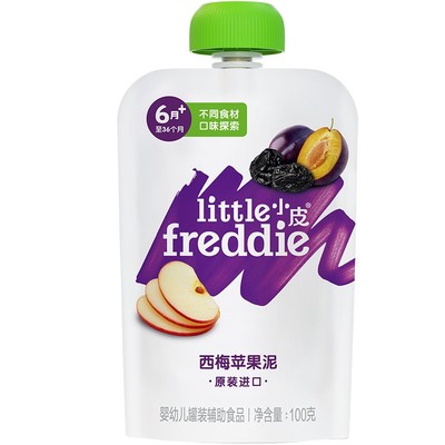 【26种赠品可选】小皮婴幼儿缤纷水果营养西梅果蔬泥100g宝宝辅食