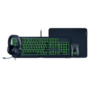 Razer雷蛇黑寡妇机械键盘蝰蛇游戏鼠标绿色背光电脑电竞套装魔兽