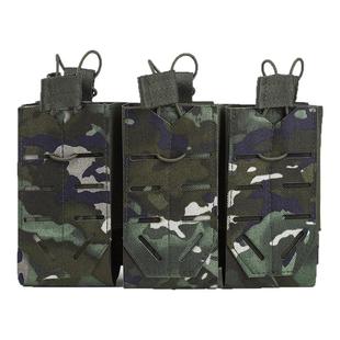 1000D战术三联弹匣包弹夹套马甲背心附件包molle挂包5.56收纳袋