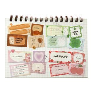 韩国iconic小清新可爱卡通创意卷状可撕便利贴备忘记事纸手账装饰