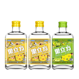 江小白果立方果酒15度100mL*3瓶柚子柠檬芒果味微醺女士低度甜酒