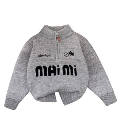 儿童毛衣加绒加厚一体绒男童