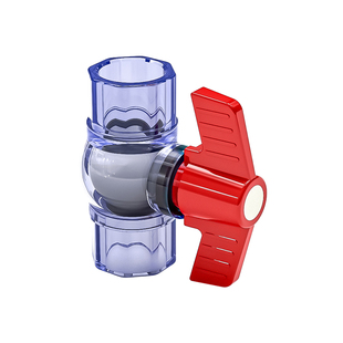 PVC透明球阀阀门开关闸阀水阀水族20配件25鱼缸4分6分1寸32 50 63