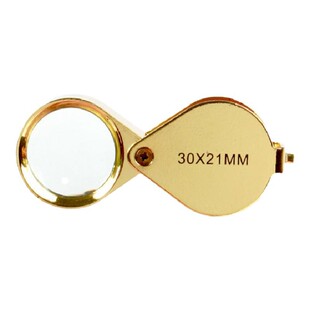珠宝放大镜30倍手持便携式折叠文玩钱币钻石地质翡翠玉石鉴定工具