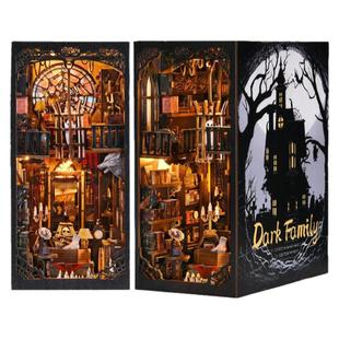 亚当斯一家diy手工小屋书立星期三立体拼装模型创意生日礼物原创