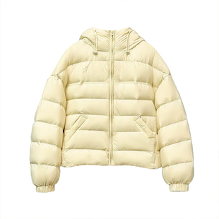 高充绒量90白鸭绒羽绒服女2025新款短款宽松保暖面包服超好看外套