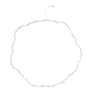 925纯银波浪项链女天然淡水珍珠锁骨链轻奢小众2026新款爆款颈链