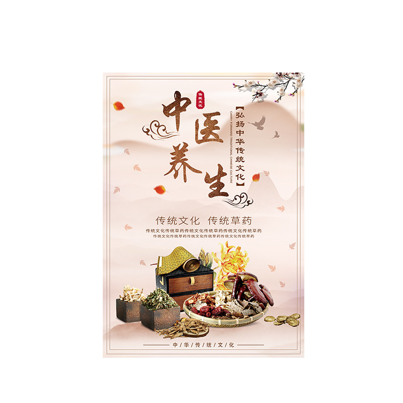 中医养生馆熏蒸艾灸按摩针灸适宜技术海报宣传画墙贴装饰kt板挂画