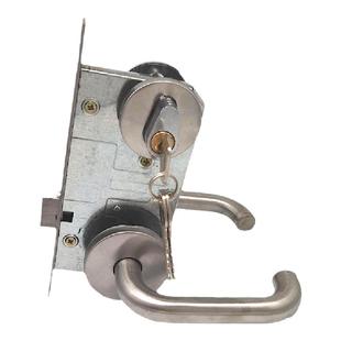 CB-SIA大地中标不锈防火门锁国标消防全套通锁体过道锁把手通用型