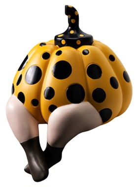 可爱多巴胺艺术波点南瓜装饰摆件