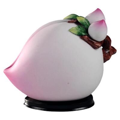 戴玉堂陶瓷寿桃摆件客厅用品佛像装饰供桌用品工艺品送老人寿礼