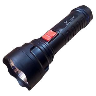 雅格3729手电筒 LED手电筒户外手电3729充电式家用照明电筒应急用