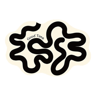 Homeside黑白线条浴室地垫ins风软硅藻泥卫生间防滑吸水垫可机洗