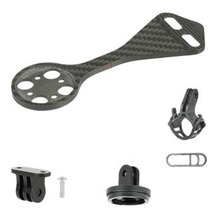 适用皮娜碳纤维公路车自行车码表架一体弯把支架适装于gopro接口