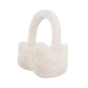 可爱毛绒白色猫咪耳罩女冬季y2k韩版护耳套骑行防寒防冻耳捂耳包