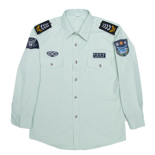 上海保安工作服套装男长袖衬衫套装物业地铁安检员短袖保安制服