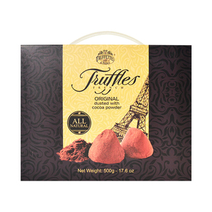 法国进口Truffles乔慕原味松露巧克力礼盒装500g送礼（代可可脂）