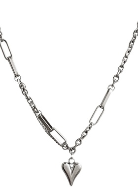 百搭毛衣链小众爱心女ins不褪色