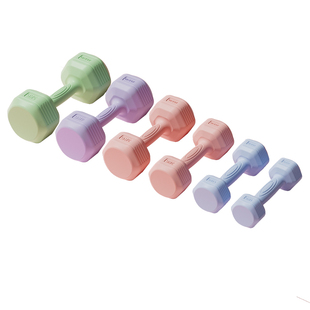 佑美哑铃女士健身器材家用儿童瑜伽杠铃壶铃练臂肌男士包胶小哑铃
