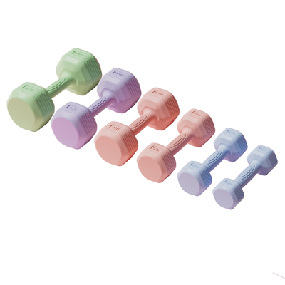 佑美哑铃女士健身器材家用儿童瑜伽杠铃壶铃练臂肌男士包胶小哑铃