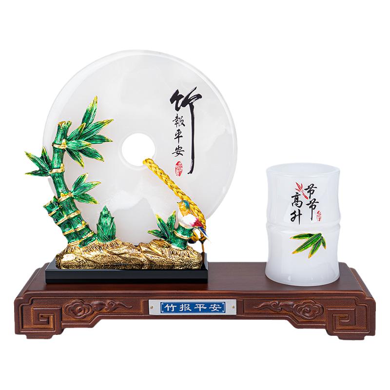领导同事商务风礼品定制桌面摆件