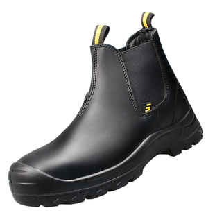 劳保鞋男钢头钢底防砸防刺防静电牛皮鞋透气舒适耐磨安全鞋鞍琸宜