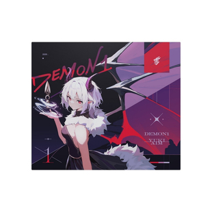 YUKI AIM X Demon1二次元钢化玻璃鼠标垫女生电竞游戏FPS专用大号