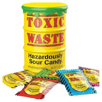 Toxic waste有毒废物超酸刺激整蛊糖 酸爽提神恶作剧糖果多种口味