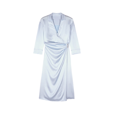 连衣裙缎面法式ba&sh收腰