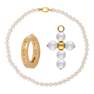 【套装】Majorica美娇丽佳手作珍珠项链女颈链欧美风吊坠饰品