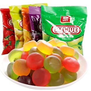 雅客美嚼橡皮糖5*100g果汁多口味软糖果儿童散装零食软糖约100颗
