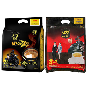 越南进口越文版中原G7速溶咖啡三合一奶香味中度烘培双倍浓醇特浓