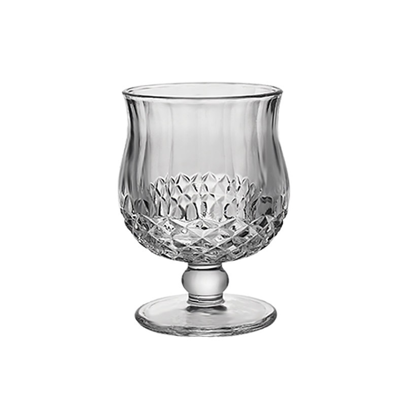 中古风宫廷矮脚高颜值玻璃咖啡杯