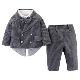 男童套装婴儿衣服春装周岁绅士帅气礼服男宝宝西装早春小少爷冬装