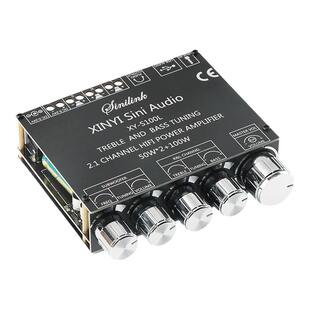 50W*2+100W低音炮蓝牙音频功放模块 2.1声道高/重低音调 XY-S100L