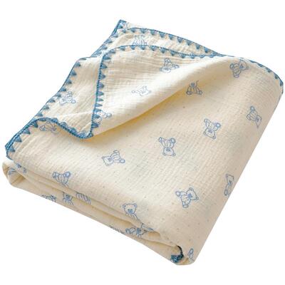 无印良品A类全棉双层纱布毯子