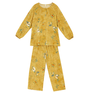 2026新款棉绸睡衣女士夏季新中式可外穿家居服休闲人造棉薄款套装