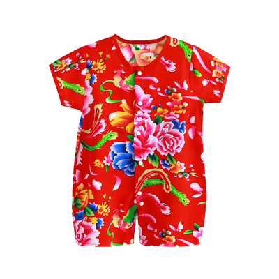 婴儿连体衣短袖夏季新生儿衣服