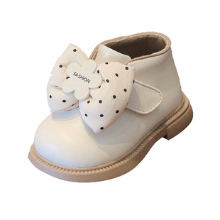 女童马丁靴秋冬婴幼儿学步鞋女宝宝鞋子软底1到3岁小童皮鞋婴儿鞋